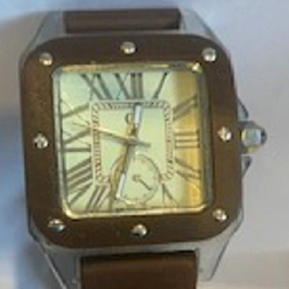Gossip Women's Strap Square Roman Numeral Analog Quartz Wristwatch New Battery